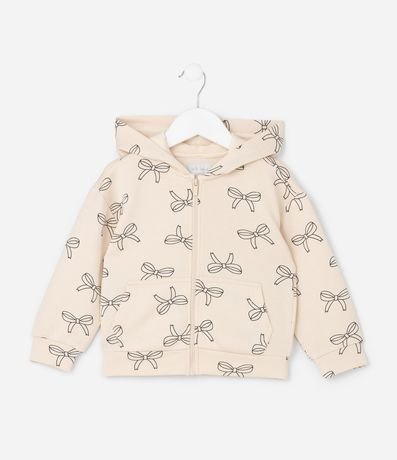 Campera Infantil em  Algodón con Estampa de Lazos - Talle 1 a 6 años