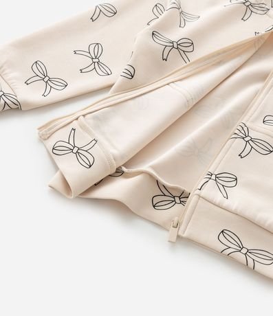 Campera Infantil em  Algodón con Estampa de Lazos - Talle 1 a 6 años 4