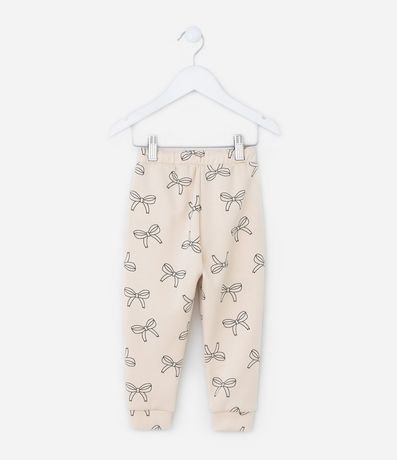 Pantalón Infantil Jogger con Estampa de Lazos - Talle 1 a 6 años 2