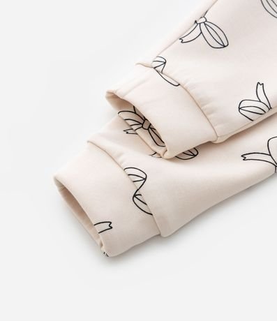 Pantalón Infantil Jogger con Estampa de Lazos - Talle 1 a 6 años 4