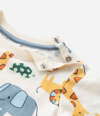 Conjunto Infantil con Estampa de Animalitos - Talle RN a 18 meses 9