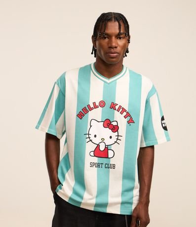 Remera Deportiva Boxy en Algodón Hello Kitty "Sport Club"