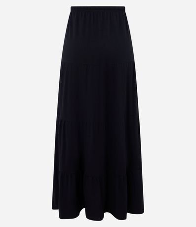 Pollera Evasê en Algodón con Volado en el Bajo 6