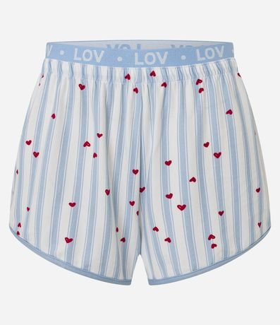 Short de Pijama de Rayas con Cinturilla Elástica 5