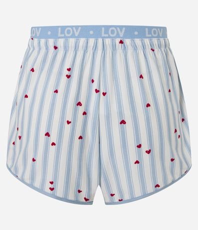 Short de Pijama de Rayas con Cinturilla Elástica 6