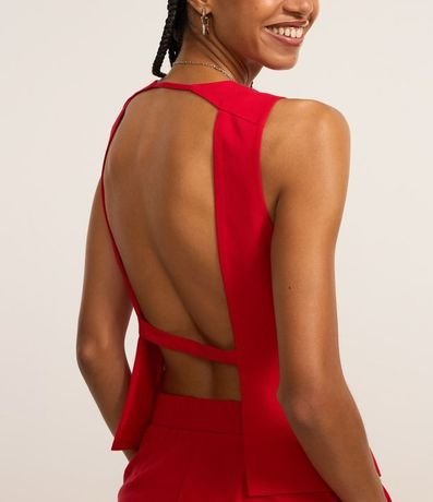 Chaleco en Sastrería con Espalda Abiertas 4