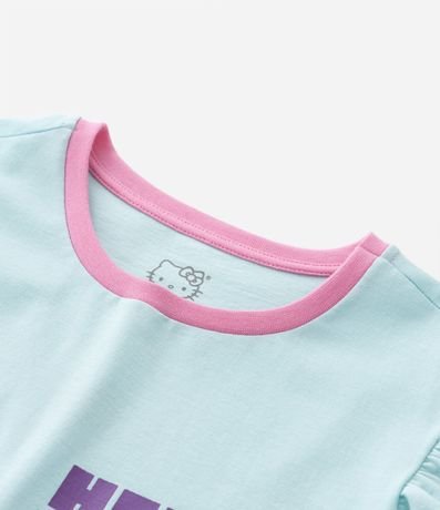 Camisón Infantil con Volado Estampa de Hello Kitty - Tam  4 a 14 años 6