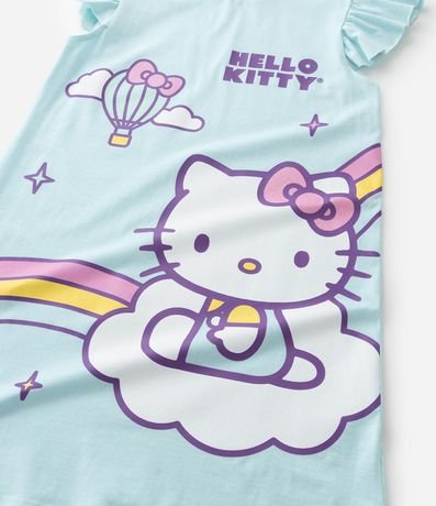 Camisón Infantil con Volado Estampa de Hello Kitty - Tam  4 a 14 años 7