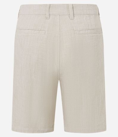 Bermuda Recta en Algodón con Textura 2