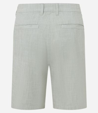 Bermuda Recta en Algodón con Textura 2