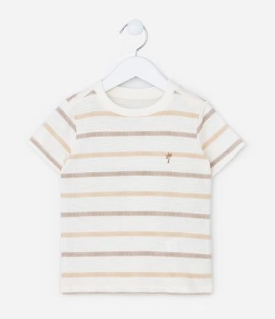 Remera Infantil con Estampa Rayada - Talle 1 a 6 años