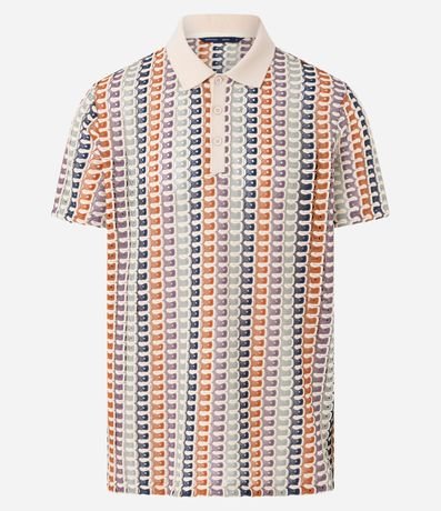 Camisa Polo Comfort en Jacquard con Textura Ondulada 5