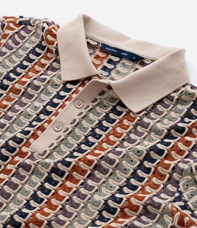 Camisa Polo Comfort en Jacquard con Textura Ondulada 8