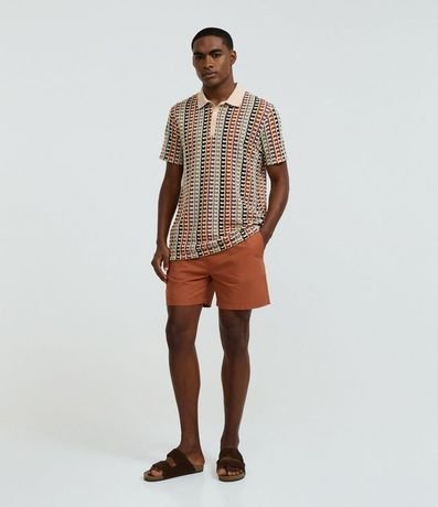 Camisa Polo Comfort en Jacquard con Textura Ondulada 2