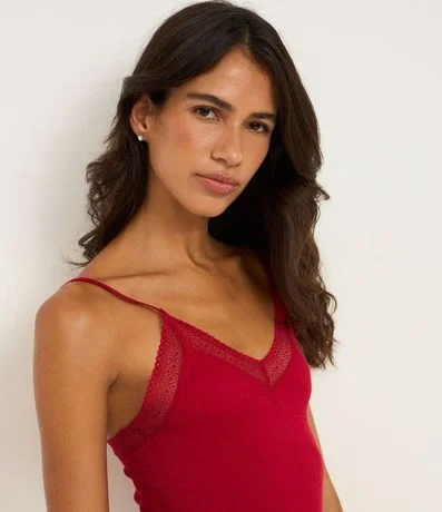 Blusa de Pijama Seamless con Encaje 2