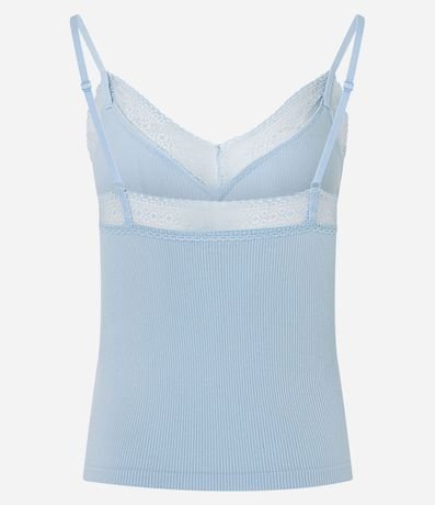 Blusa de Pijama Seamless con Encaje 3