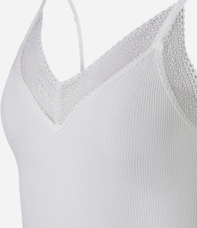 Blusa de Pijama Seamless con Encaje 2