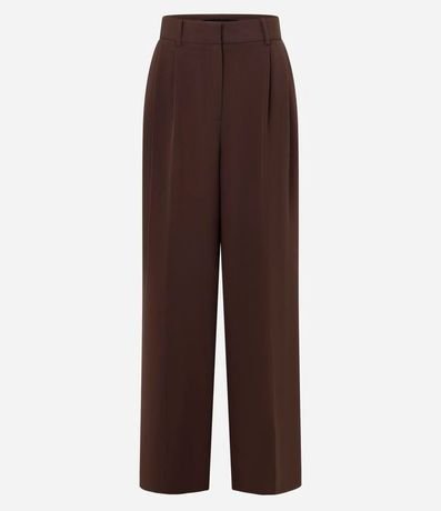 Pantalón Pantalona con Corte Sastre y Pliegues 6