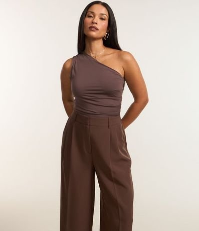 Pantalón Pantalona con Corte Sastre y Pliegues 2