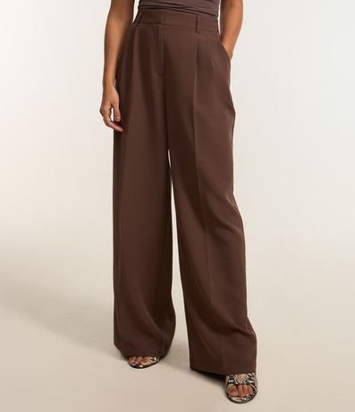 Pantalón Pantalona con Corte Sastre y Pliegues 3