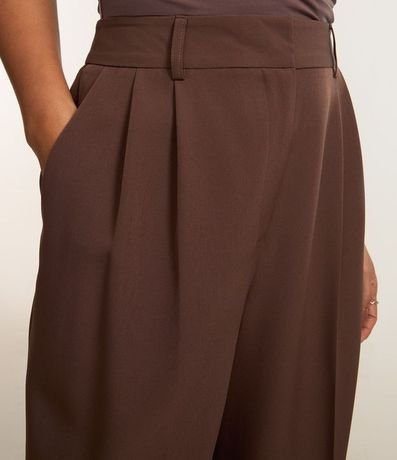 Pantalón Pantalona con Corte Sastre y Pliegues 4