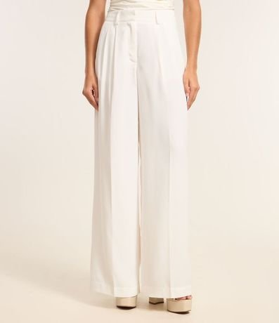 Pantalón Pantalona Sastre con Pliegues Delanteros 3