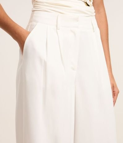 Pantalón Pantalona Sastre con Pliegues Delanteros 4