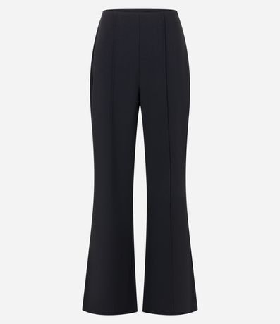 Pantalón Flare en Viscosa con Abertura en la Bajo y Sastrería 6