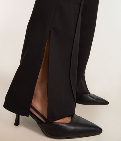 Pantalón Flare en Viscosa con Abertura en la Bajo y Sastrería 5