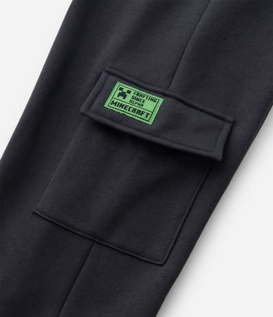 Pantalón Infantil con Bolsillos Cargo y Estampa Minecraft -Talle 5 a 14 años 6