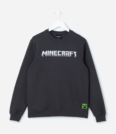 Saco Infantil en Algodón con Estampa Minecraft - Talle 5 a 14 años