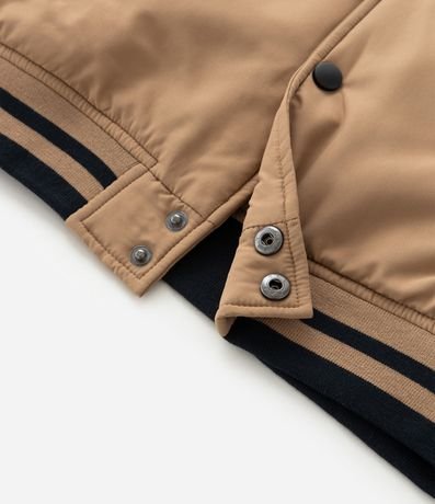 Campera Infantil Bomber con Patchs de Baseball - Talle 5 a 14 años 10