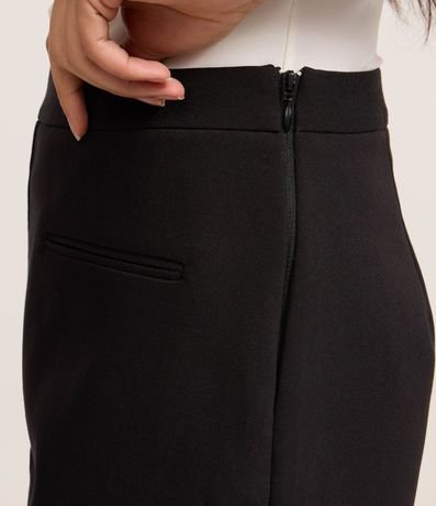 Short Pollera Ajustado Sastre con Mini Bolsillos 4