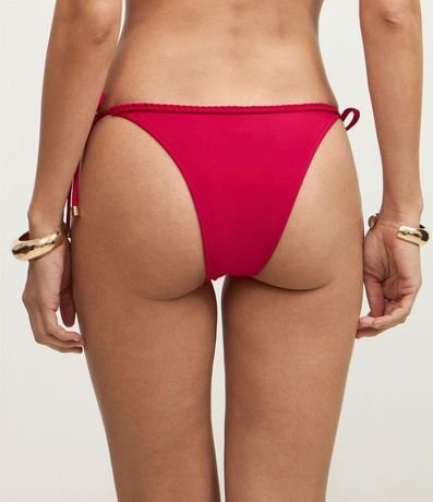 Bikini Bombacha Lazo en Poliamida con Lazos Trenzados 4