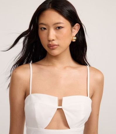 Vestido Corto Sastre en Viscosa con Escote Corazón 3