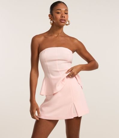 Short Pollera Sastrería con Encaje en la Bajo 2