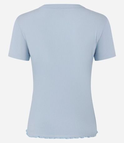 Blusa en Viscosa Texturizada y con Bajo Ondulado 7