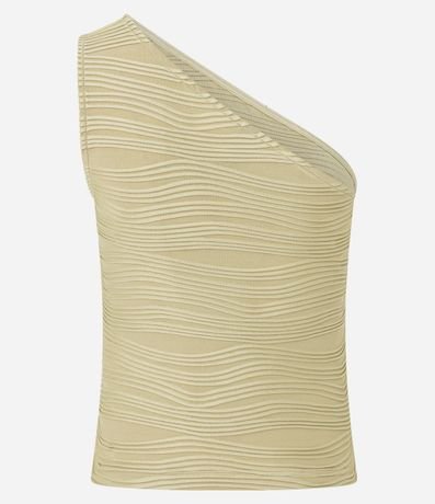 Blusa Hombro Único en Jersey con Rayas Texturizadas 6