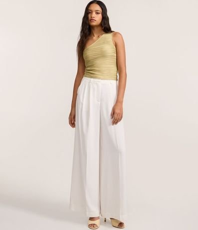 Blusa Hombro Único en Jersey con Rayas Texturizadas 2