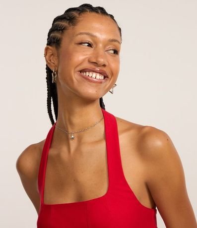 Blusa Cropped en Bengalina Frente Única 3