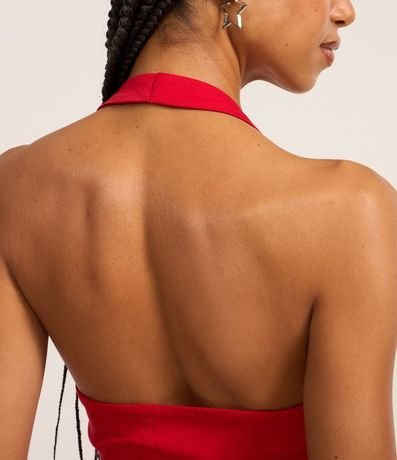 Blusa Cropped en Bengalina Frente Única 4