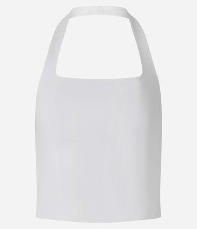 Blusa Cropped en Bengalina Frente Única 6