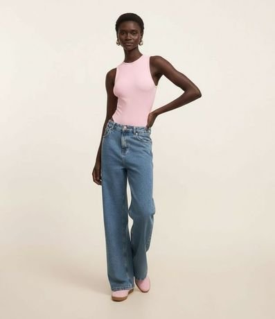 Body Básico en Rib con Cuello Halter