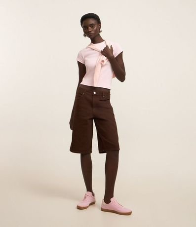 Blusa Básica Justa y Alargada en Rib 2