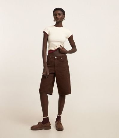 Blusa Básica Justa y Alargada en Rib 2