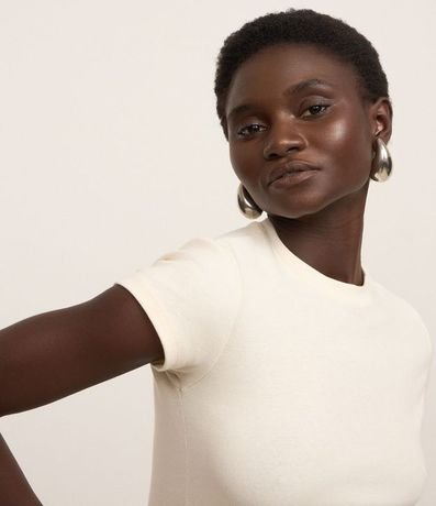 Blusa Básica Justa y Alargada en Rib 4