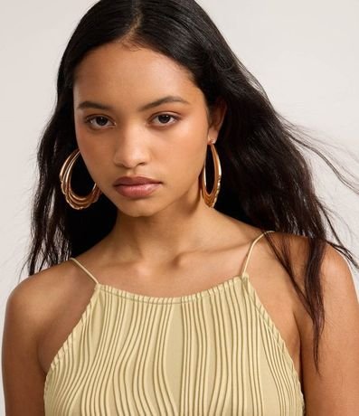 Vestido New Midi Frente Única en Jersey Texturizado con Breteles Finos 3