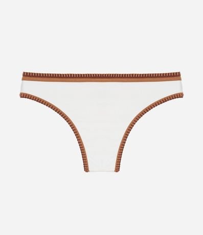 Bikini Bombacha Básica en Microfibra con Bies Contrastante 6