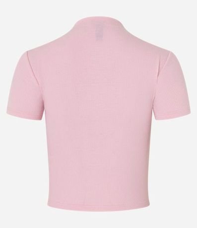 Blusa Básica Texturizada en Viscosa con Cuello Alto 7