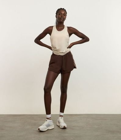 Bermuda Runner Deportiva con Rayas Laterales